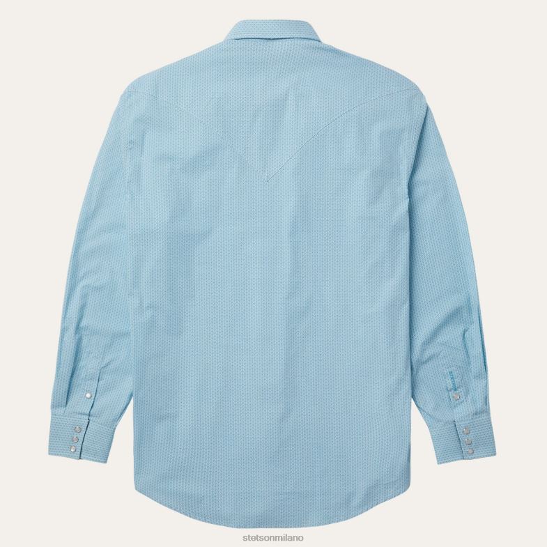 Stetson camicia geooccidentale 6BP6J356 abbigliamento blu uomini