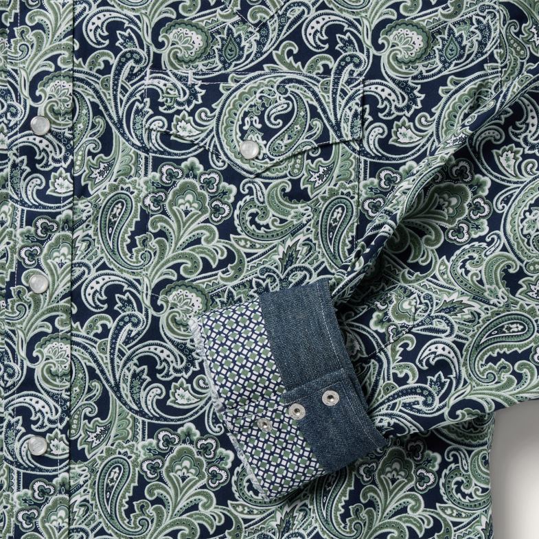 Stetson camicia western con stampa paisley di Greenspring 6BP6J319 abbigliamento blu uomini