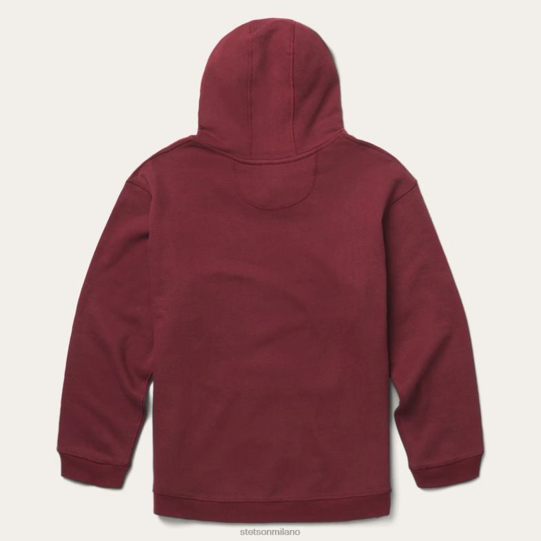 Stetson felpa con cappuccio 6BP6J410 abbigliamento rosso uomini