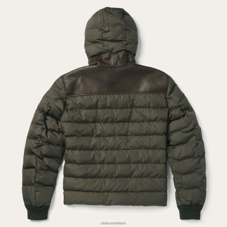 Stetson novità giacca in pelle scamosciata solida 6BP6J399 abbigliamento marrone uomini