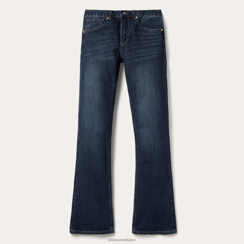 Stetson Jeans 1014 dalla vestibilità rocker 6BP6J379 abbigliamento blu uomini