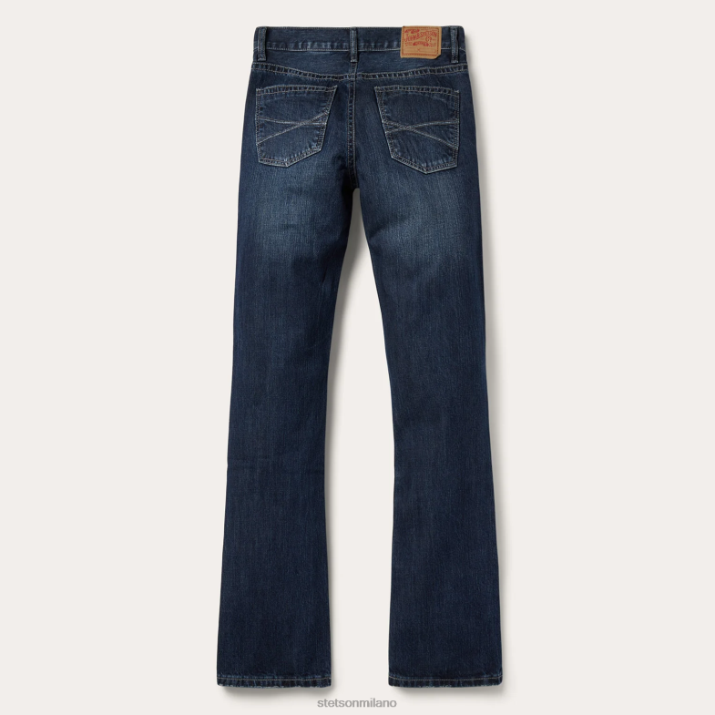 Stetson Jeans 1014 dalla vestibilità rocker 6BP6J379 abbigliamento blu uomini