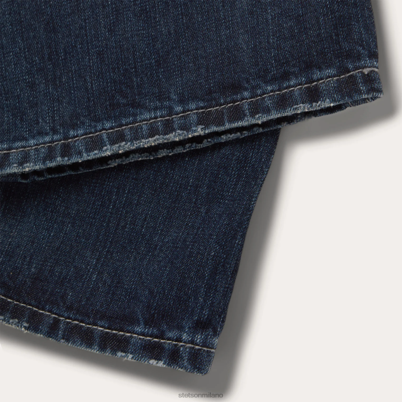 Stetson Jeans 1014 dalla vestibilità rocker 6BP6J379 abbigliamento blu uomini