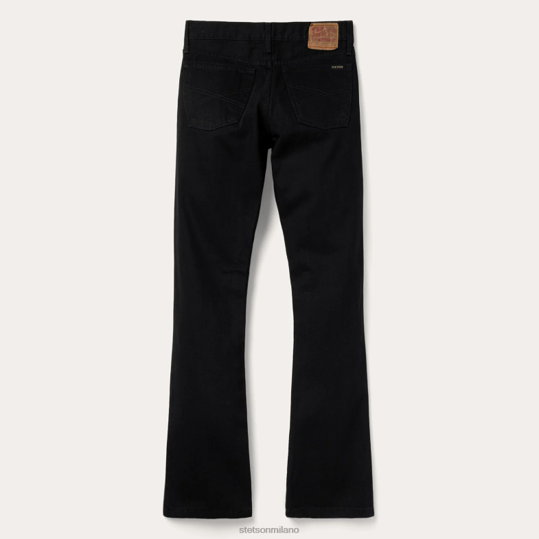 Stetson Jeans 1120 slim fit a gamba dritta standard 6BP6J380 abbigliamento nero uomini