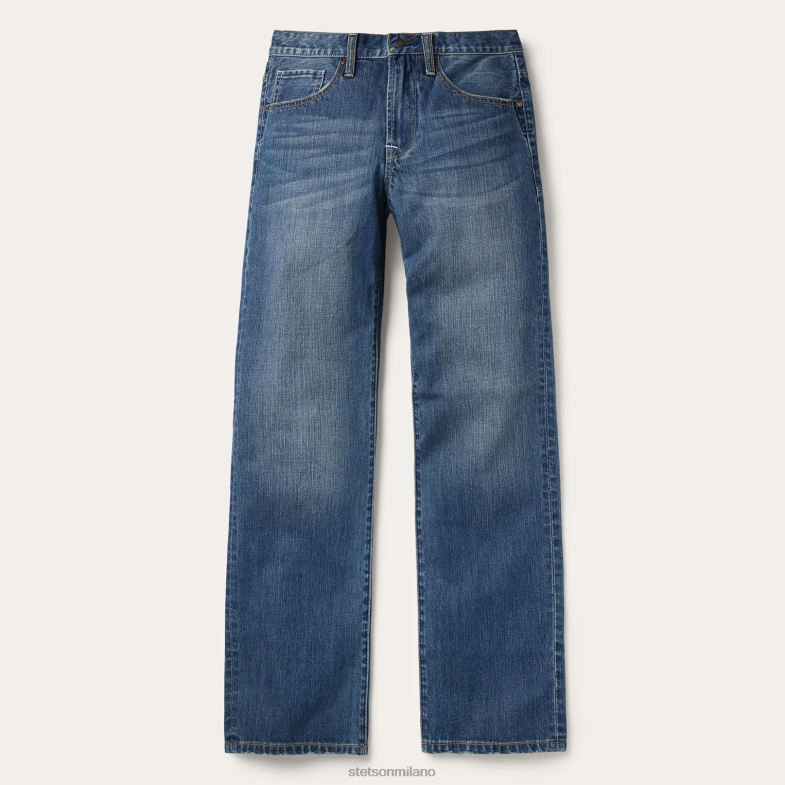 Stetson Jeans 1312 dalla vestibilità moderna 6BP6J378 abbigliamento blu uomini