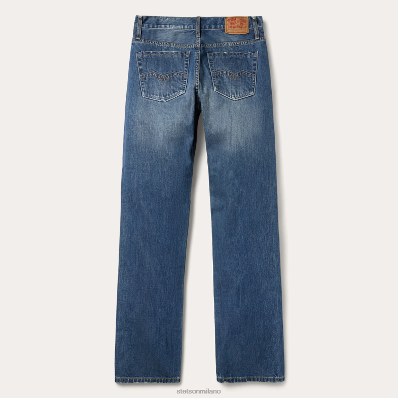 Stetson Jeans 1312 dalla vestibilità moderna 6BP6J378 abbigliamento blu uomini