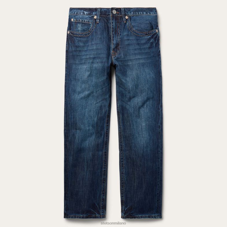 Stetson Jeans 1520 vestibilità standard 6BP6J391 abbigliamento blu uomini