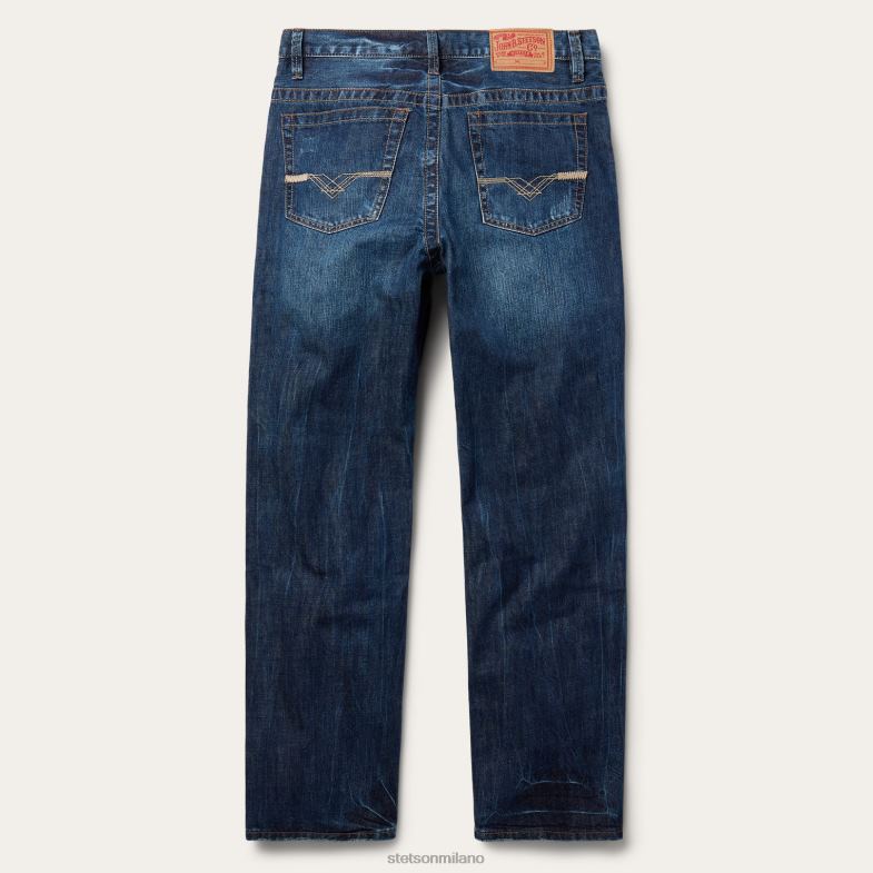 Stetson Jeans 1520 vestibilità standard 6BP6J391 abbigliamento blu uomini