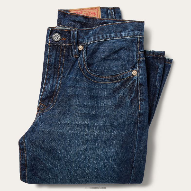 Stetson Jeans 1520 vestibilità standard 6BP6J391 abbigliamento blu uomini