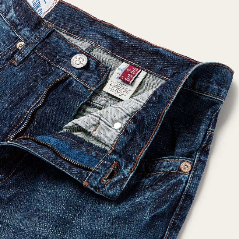 Stetson Jeans 1520 vestibilità standard 6BP6J391 abbigliamento blu uomini
