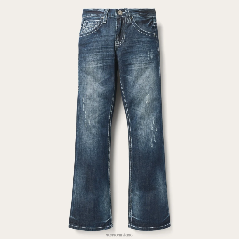 Stetson Jeans dal taglio medio destrutturato vestibilità 1014 6BP6J387 abbigliamento blu uomini