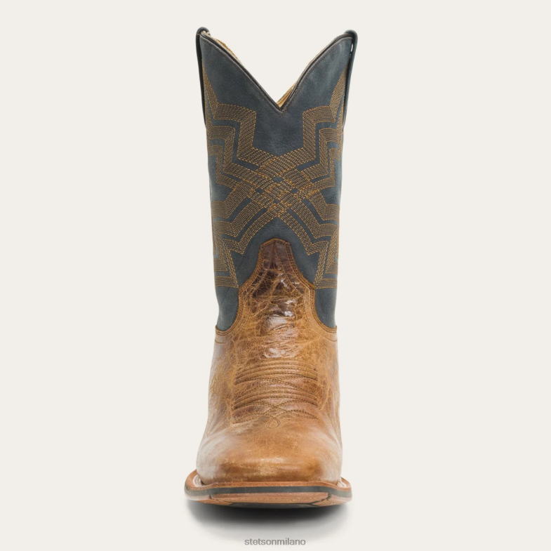 Stetson Stivale Goddard in pelle brunita 6BP6J232 calzature marrone uomini