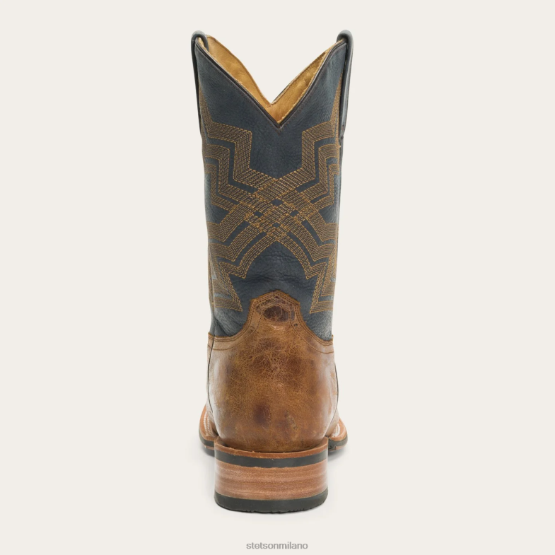 Stetson Stivale Goddard in pelle brunita 6BP6J232 calzature marrone uomini