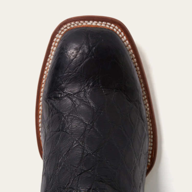 Stetson cade stivale da cowboy in alligatore 6BP6J221 calzature nero uomini