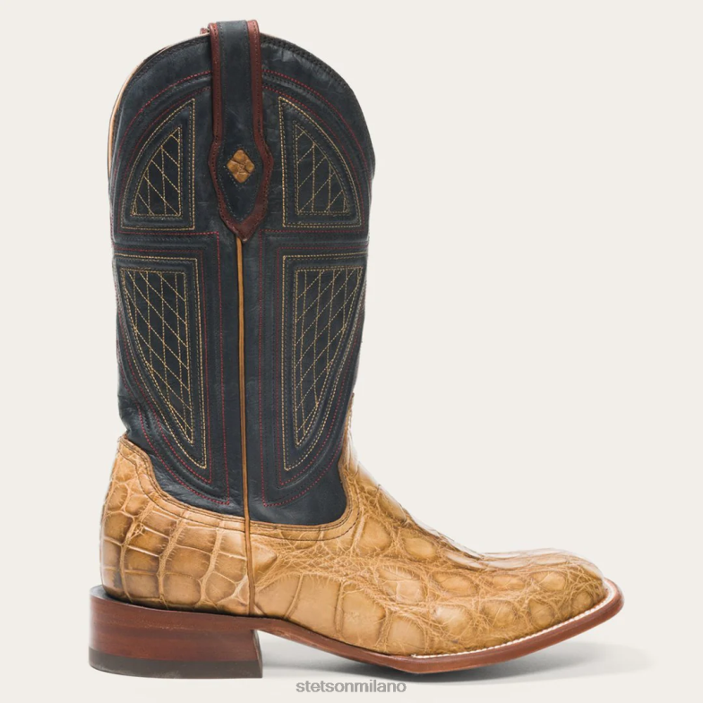 Stetson flaxville miele alligatore vamp 13''albero 6BP6J223 calzature abbronzatura uomini