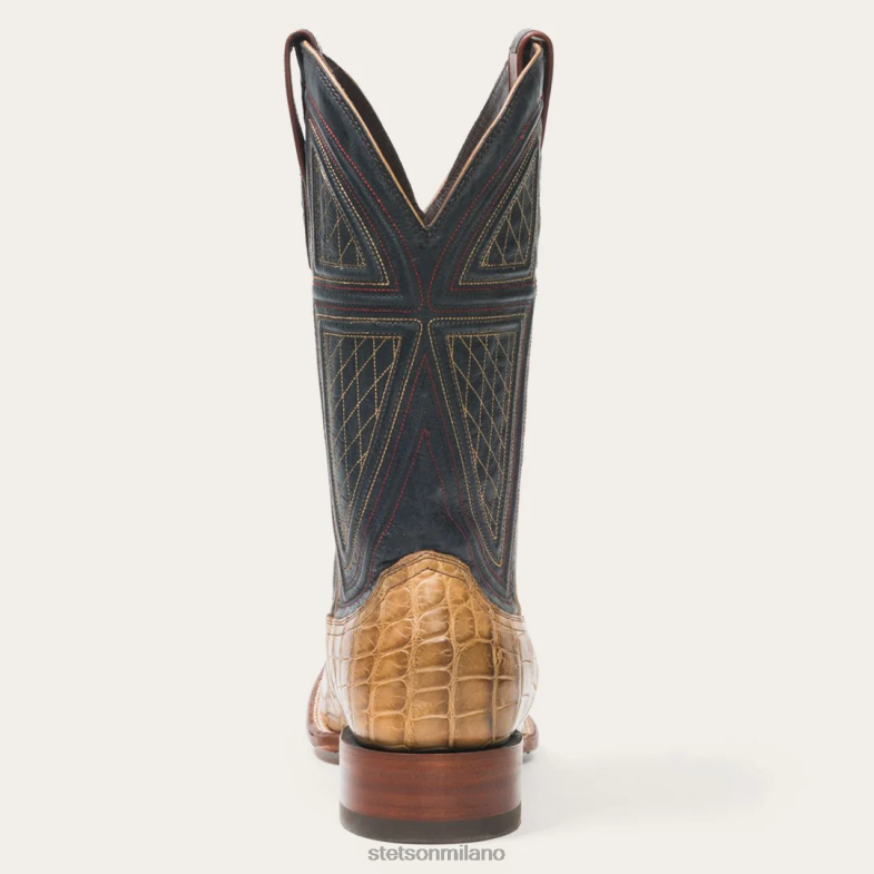 Stetson flaxville miele alligatore vamp 13''albero 6BP6J223 calzature abbronzatura uomini