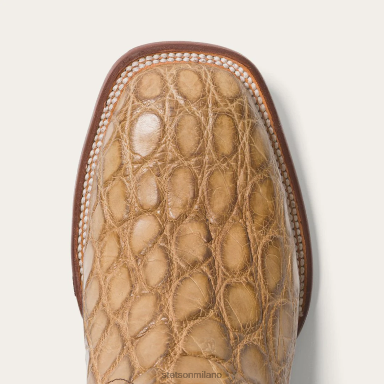 Stetson flaxville miele alligatore vamp 13''albero 6BP6J223 calzature abbronzatura uomini