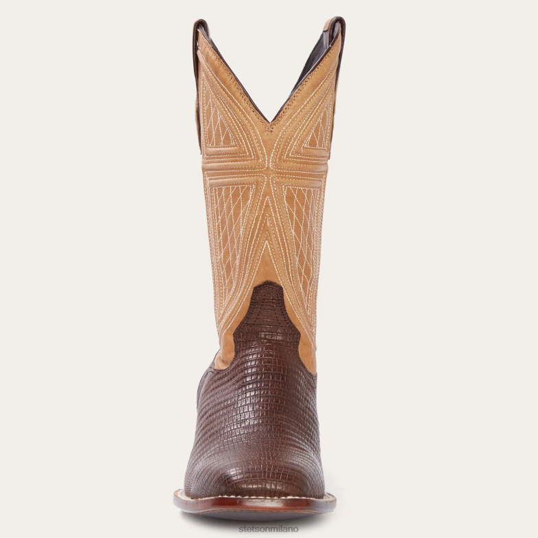 Stetson stivale da cowboy Beaumont Shark 6BP6J229 calzature marrone uomini