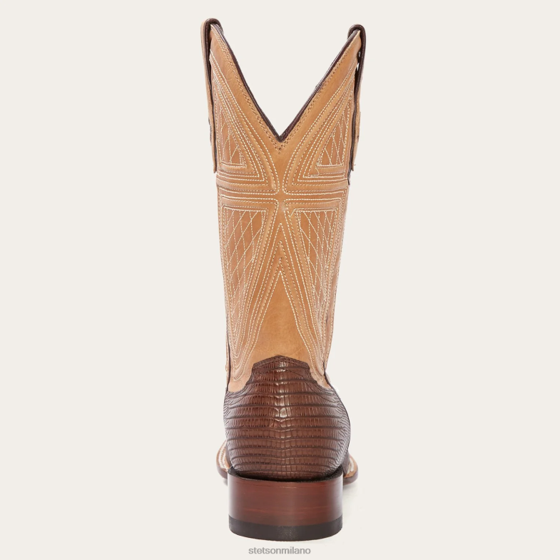 Stetson stivale da cowboy Beaumont Shark 6BP6J229 calzature marrone uomini