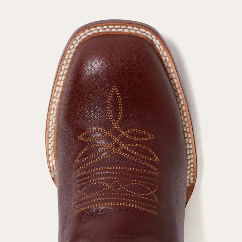 Stetson stivale da cowboy in capra di Denver cucito a mano 6BP6J228 calzature marrone uomini