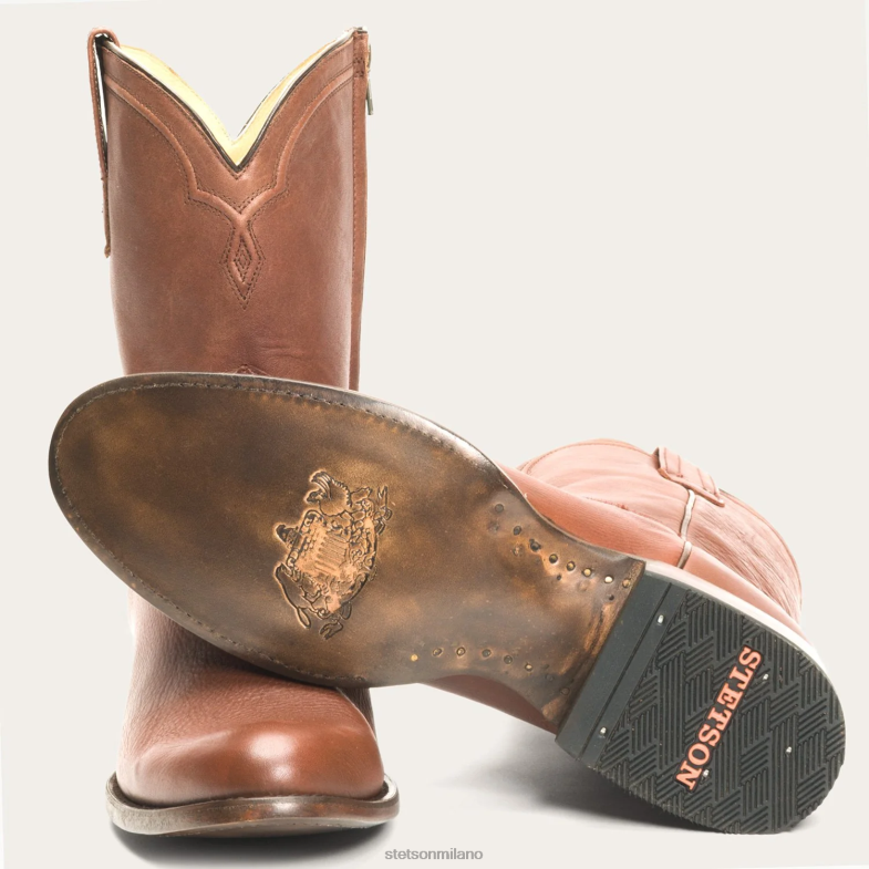 Stetson stivali con cerniera rancher 6BP6J219 calzature marrone uomini