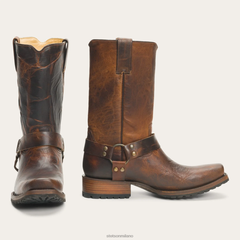 Stetson stivali da imbracatura storici 6BP6J233 calzature marrone uomini