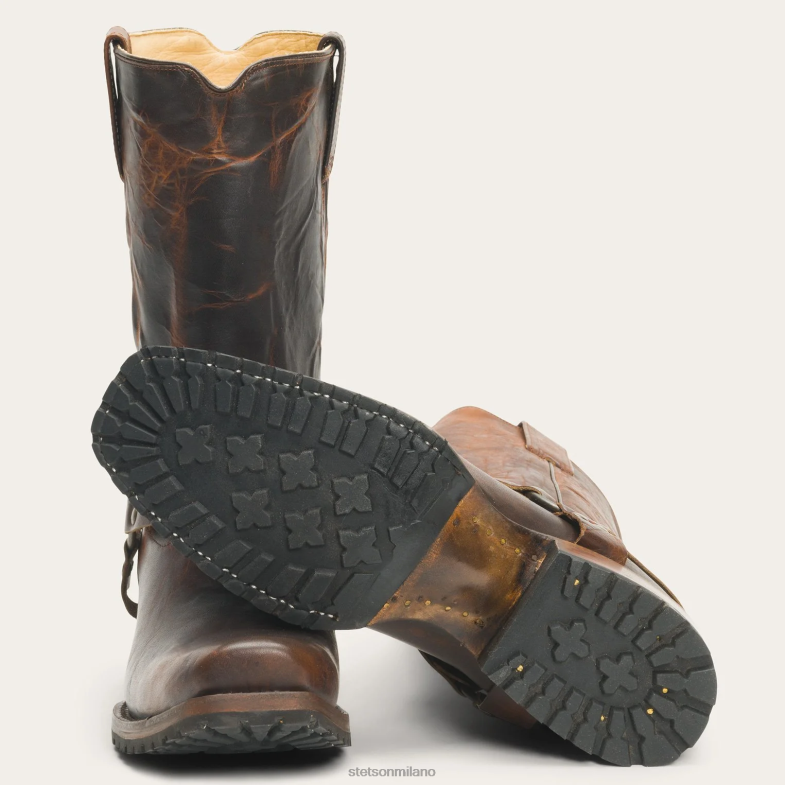 Stetson stivali da imbracatura storici 6BP6J233 calzature marrone uomini